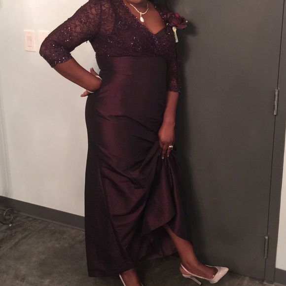 Beautiful satin and lace dress