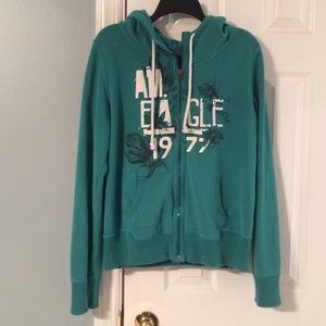 Teal American Eagle hoody