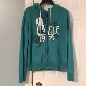 Teal American Eagle hoody