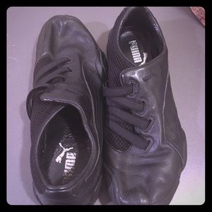 Black Puma Slip On Sneakers