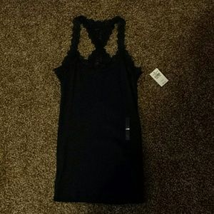 Abercrombie & Fitch navy blue racer back tank