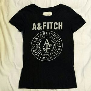 Abercrombie & Fitch navy blue tee