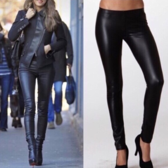 Pants - 🚨1 HR SALE🚨The DEBORAH slick leggings - BLACK