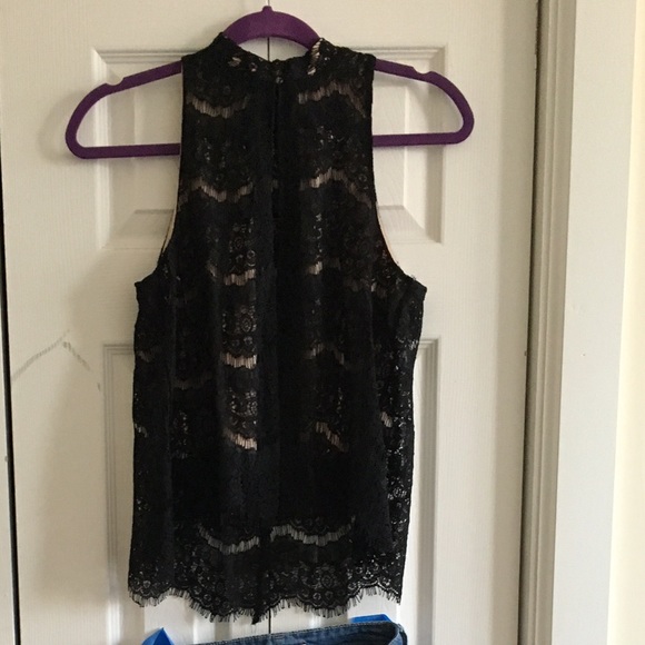 Black lace blouse