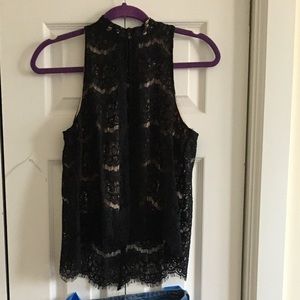 Black lace blouse