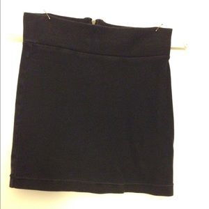 Black mini skirt