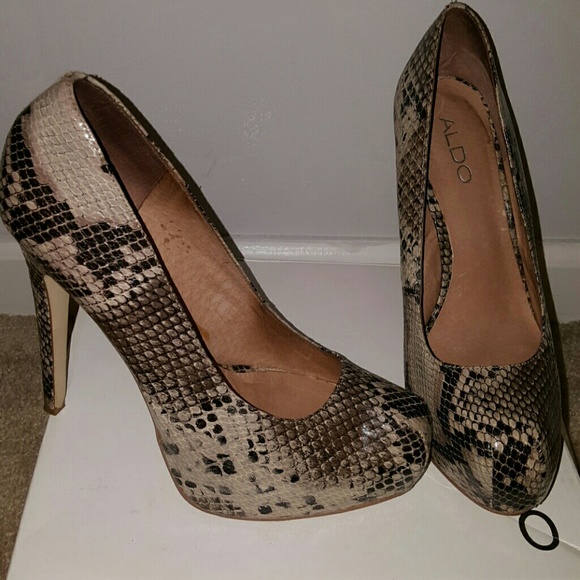 Aldo Snake Print Pumps