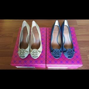 Tory Burch Mini Miller Open Toe 65mm Wedge