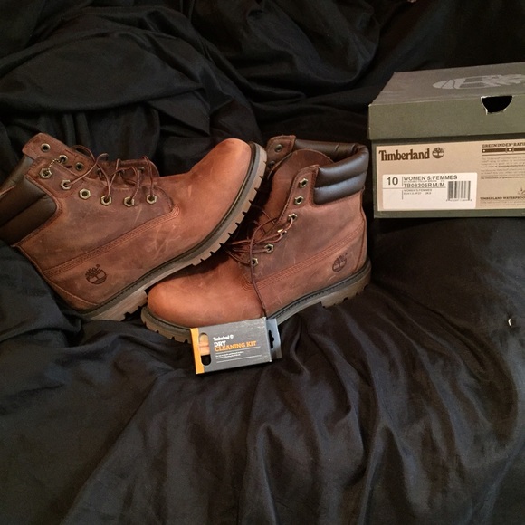 timberland 6 inch double collar boots medium brown