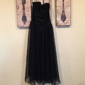Vintage black party formal dress