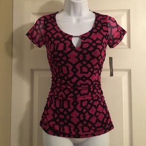 ❌SOLD❌Purple and black damask shirt