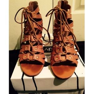 High bootie like wedge shoes