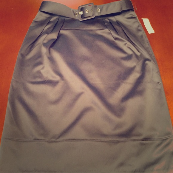 Satin Black Skirt