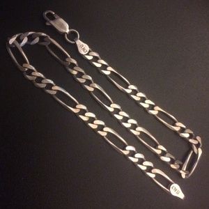 Silver 925 figaro bracelet