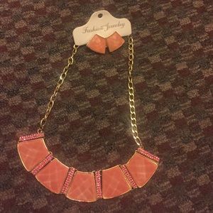 Necklace with earring a