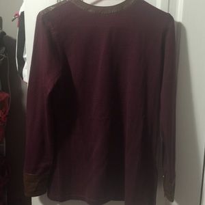 Brown cuffed sweater