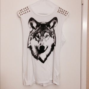 Wolf  muscle tank