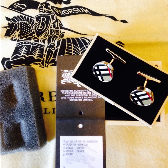 New Burberry Cuff Links.