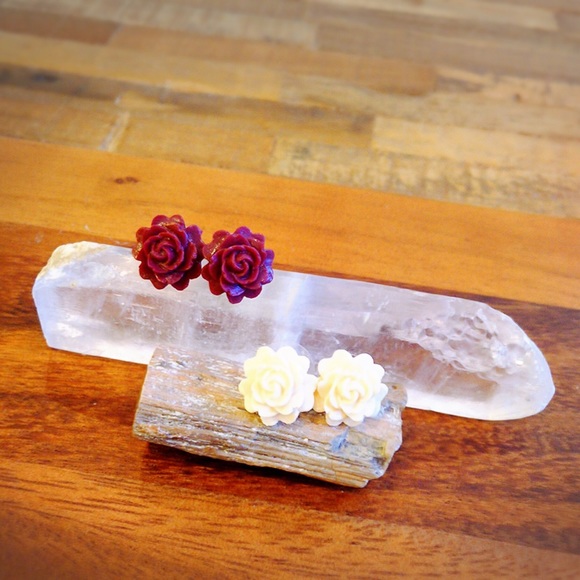 Urban Outfitters Jewelry - SALE!!! URBAN OUTFITTERS Rose Earrings Set