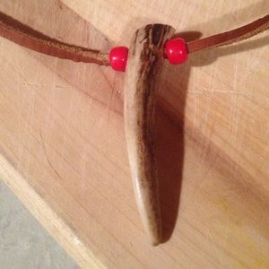 Huron Deer Antler Necklace