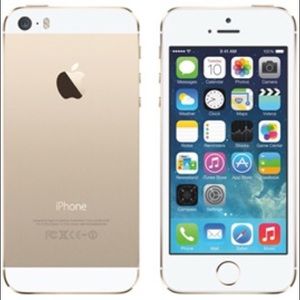 IPHONE 5S GOLD WITH CASE AND CHARGER