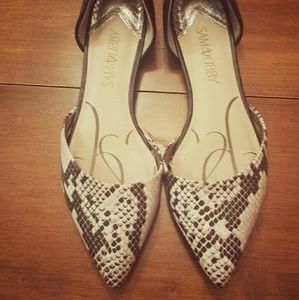 Snakeskin Patterned Flats
