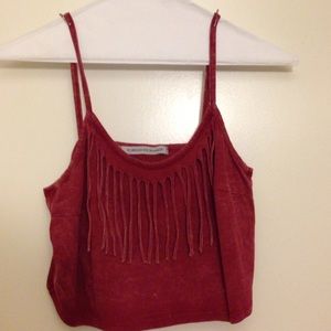 Fringe crop top