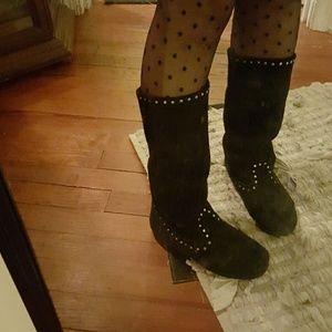 Comfy faux leather boots