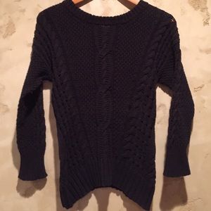 Pink Rose Black knit sweater