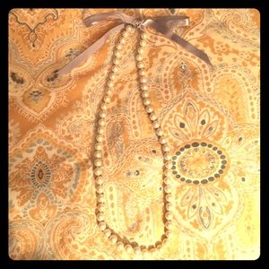 J.Crew Long Pearl Necklace