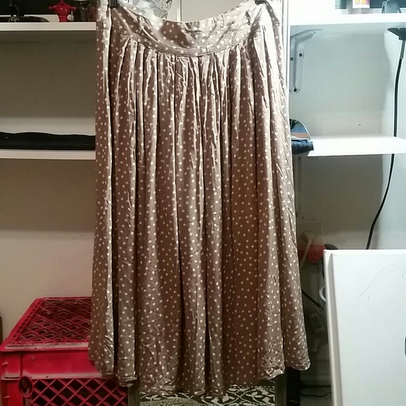 Polka dot midi skirt