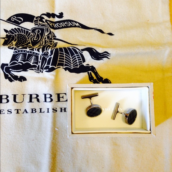 Burberry Brit cuff links.