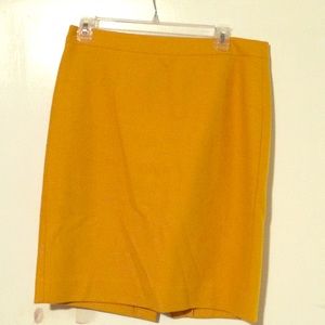 Mustard Yellow wool JCrew skirt