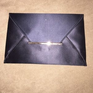 NEVER WORN BCBG MAXAZRIA black envelope clutch