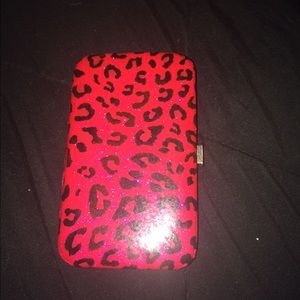 Cheetah print card holder