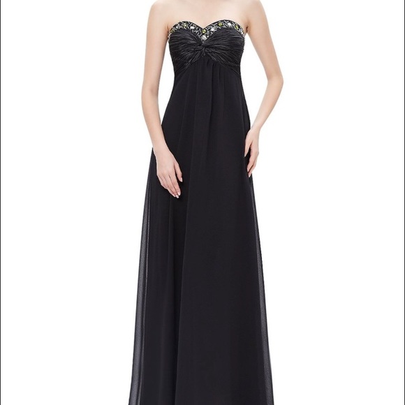 Long Black Dress by Ever Pretty