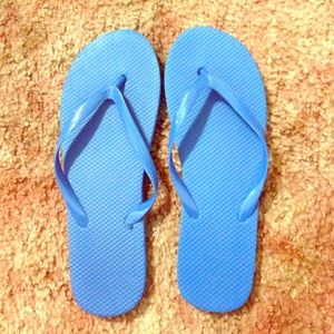 Pretty Blue Flip Flops.Never Worn