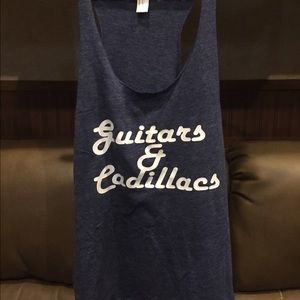 Guitars and Cadillacs loose tank top