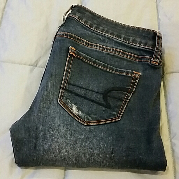 AE 0 Reg Stretch Distressed Jegging