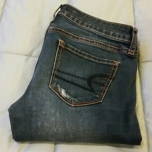 AE 0 Reg Stretch Distressed Jegging