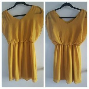 Mustard dress