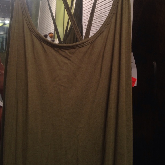 Army green maxi dress