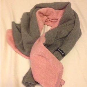 Zara pink&gray scarf