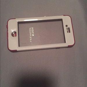 iPhone 6 life proof nuud pink and white