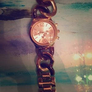 Rose gold watch