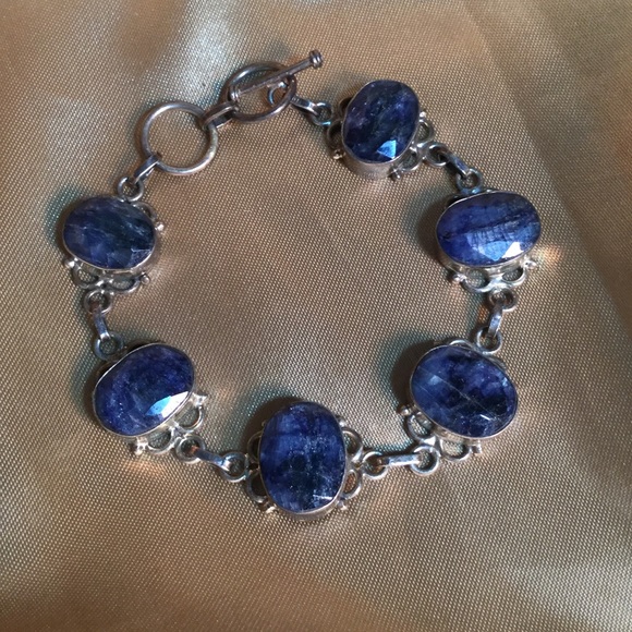 Created by our God Jewelry - .Genuine Sapphire Bracelet