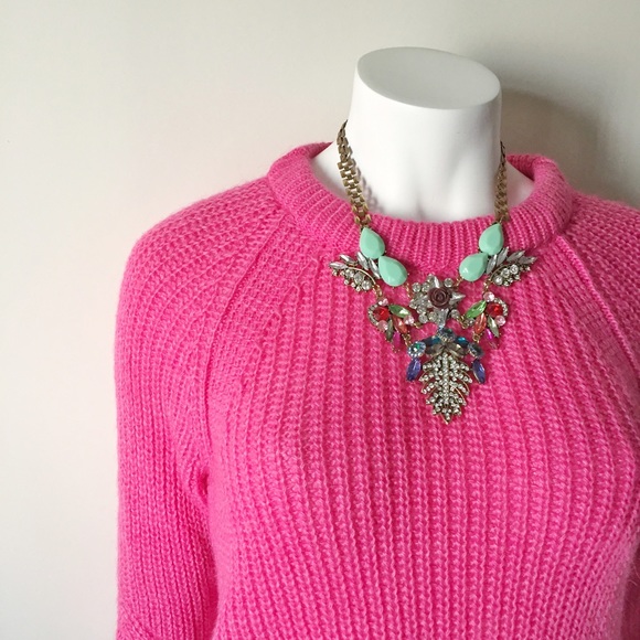 Zara Sweaters - Zara Fuzzy Pink Knit Sweater Zara Sweaters - Zara Fuzzy Pink Knit Sweater