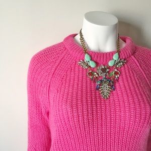Zara Sweaters - Zara Fuzzy Pink Knit Sweater Zara Sweaters - Zara Fuzzy Pink Knit Sweater
