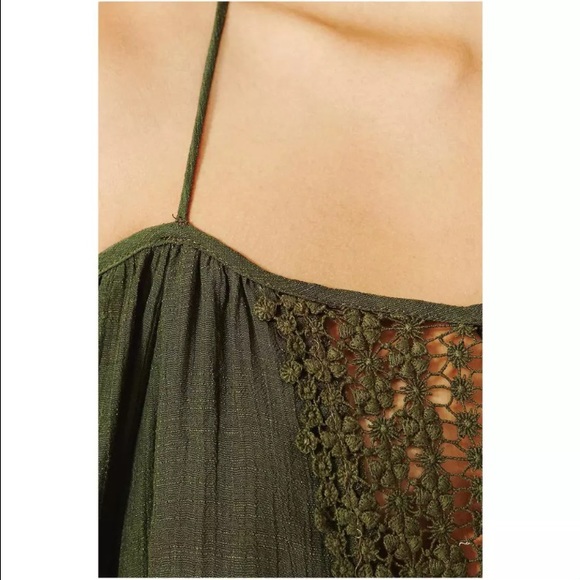 Nasty gal olive crochet top - Picture 3 of 3