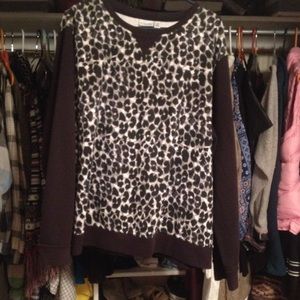 Cheetah print sweater